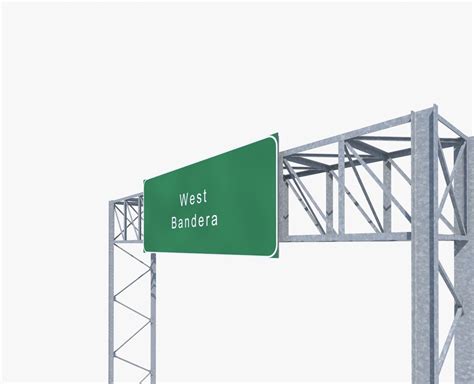 3d Model Highway Sign