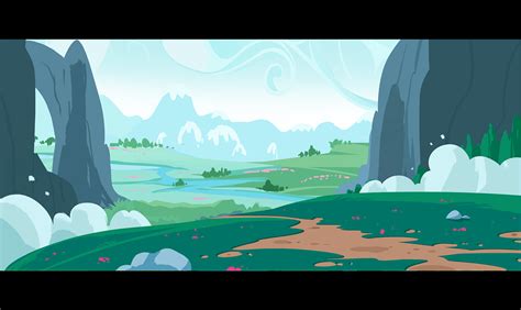 Quick Cartoon Landscapes On Behance