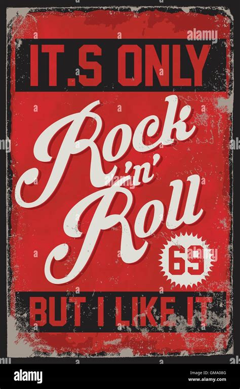 Vintage Rock Poster With Grunge Background This Artwork Can Be Used As