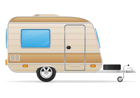 Trailer Caravan Vector Illustration 489545 Vector Art At Vecteezy