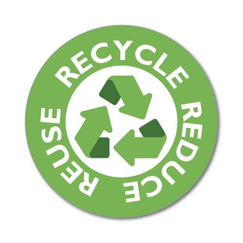 Recycle Reduce Reuse Green Logo Sign Environment Rubbish Bin Etsy Uk