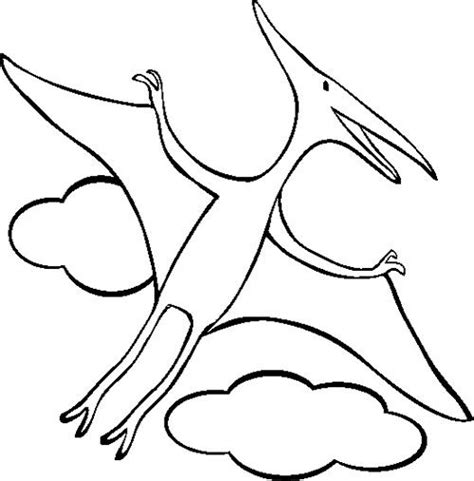 Download Pterodactyl Coloring Page | Dinosaur coloring pages, Easy drawings, Coloring pages