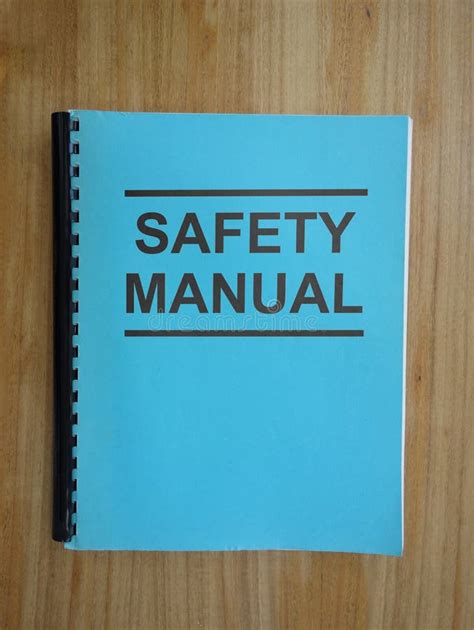 Safety Manual Stock Image Image Of Instruction Paper 23717523