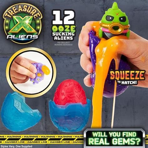 treasure x aliens mystery ooze egg toy at mighty ape nz