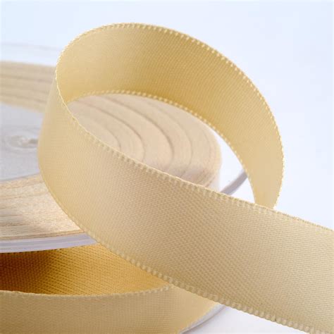 10mm Cream Satin Ribbon 25M By Favour Lane