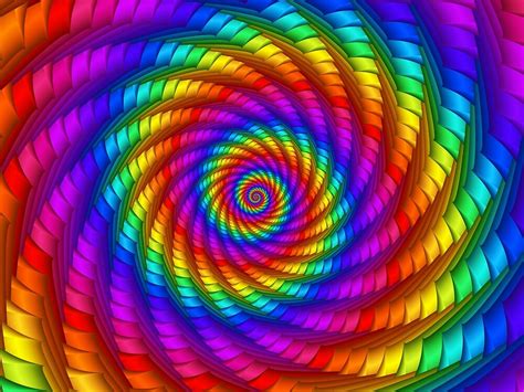 Psychedelic Rainbow Spiral By Kitty Bitty Redbubble