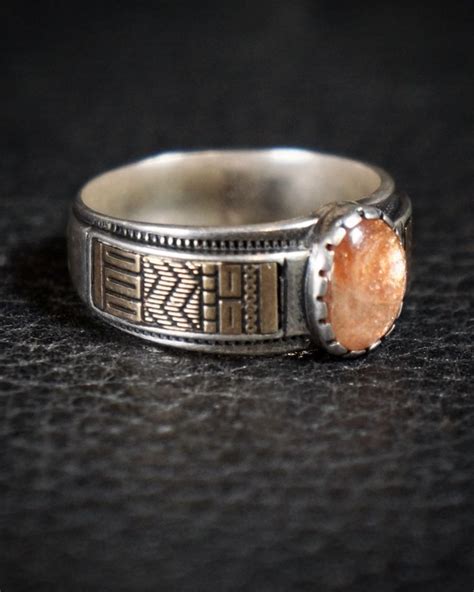 Roderick Tenorio Sunstone 14k Gold And Silver Ring Size 10 Etsy In 2021