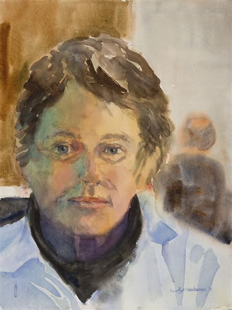 Self Portrait Watercolor Carolyn Newberger