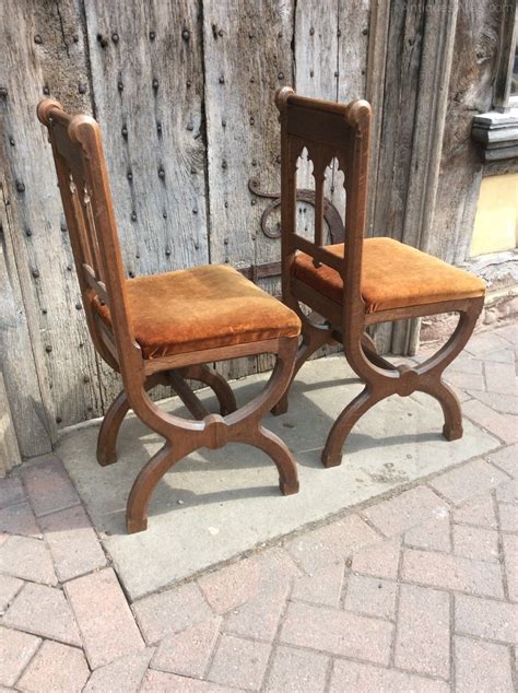 Pair Of Gothic Revival Chairs Antiques Atlas