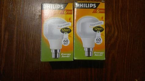 Philips Low Energy Saver Saving Light Bulbs Softone Bayonet Cap Bc 2