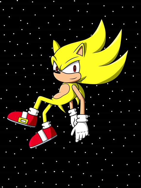 Super Sonic In The Space By Xalenthewolf On Deviantart