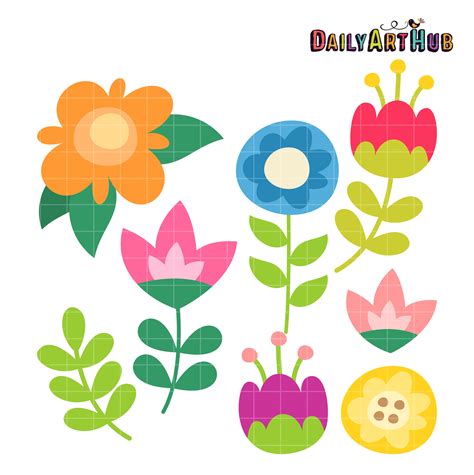 Cute Flowers Clipart Flores Cliparts Cute Pink Flower Clipart Png