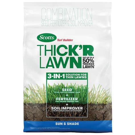 Scotts Turf Builder 12 Lbs 1200 Sq Ft Thickr Lawn Grass Seed