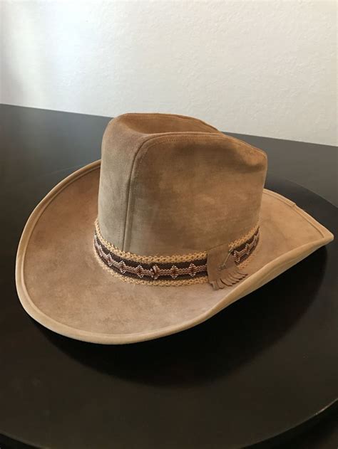 Vintage Stetson Cowboy Hat Jbs Stetson Suede Leather Cowboy Hat