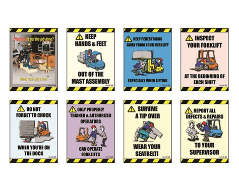 Forklift Safety Poster Health And Safety Poster Safety Posters