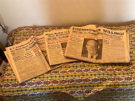 Lot 70 Three Vintage Newspapers Adams Northwest Estate Sales