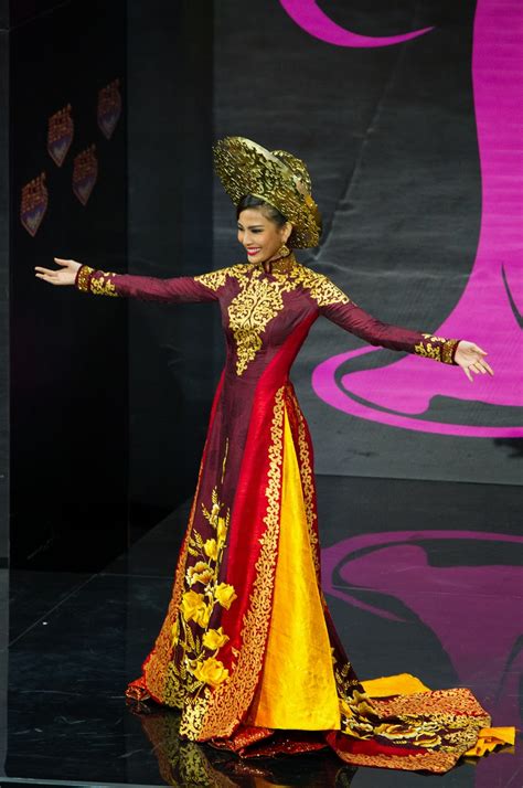 The Perfect Miss Truong Thi May Miss Universe Vietnam During The National Costume Show At