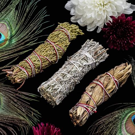 Smudge Bundle Trio for a variety of sacred herbs to purify your space