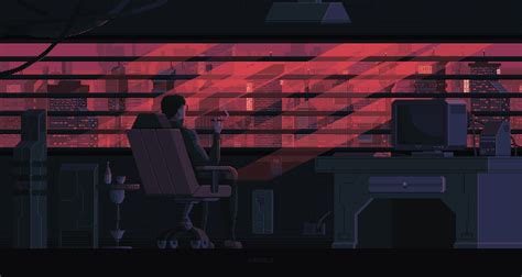 The Best Collection Of Cyberpunk 8 Bit Animated Pixel Art Portraying A