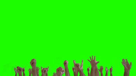 Hands Crowd Green Screen Animation Youtube