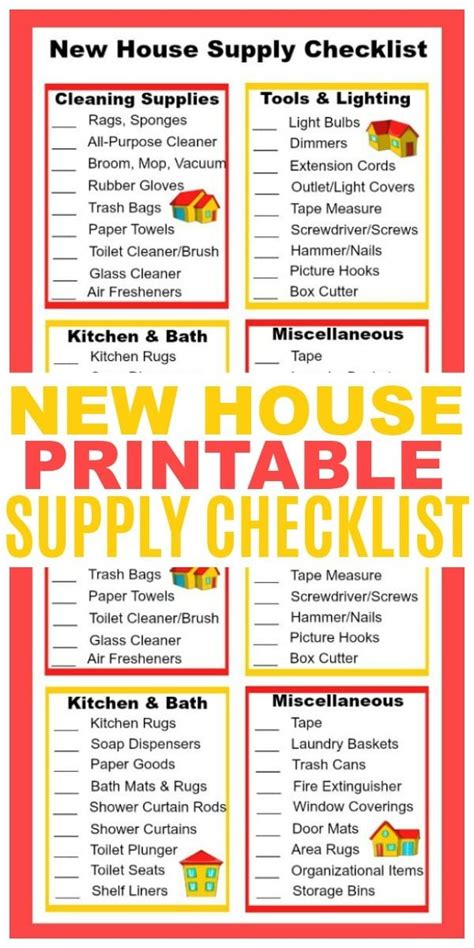 This Printable New House Checklist Will Help You Tackle All The Work