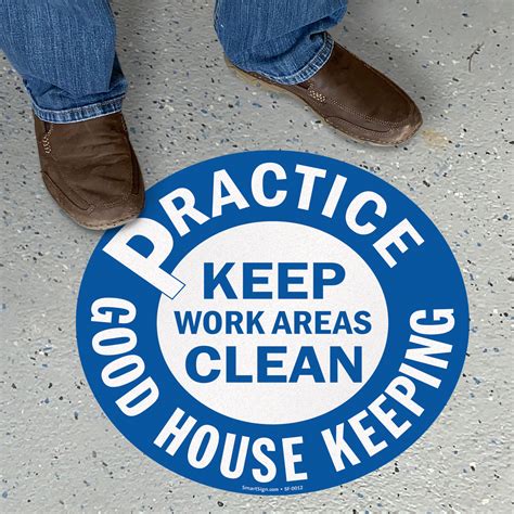 Practice Good Housekeeping Adhesive Floor Sign Sku Sf 0012