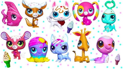 Littlest Pet Shop Sundae Sparkle Ice Cream Sprinkle Glitter Pets Toy