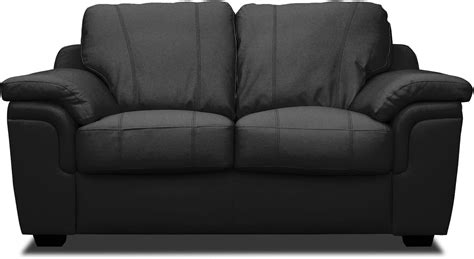 Worldstores Essentials Amy 2 Seater Leather Sofa 2 Seater Sofa Faux Leather Black Amazon