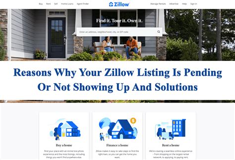 Reasons Why Your Zillow Listing Is Pending Or Not Showing Up And
