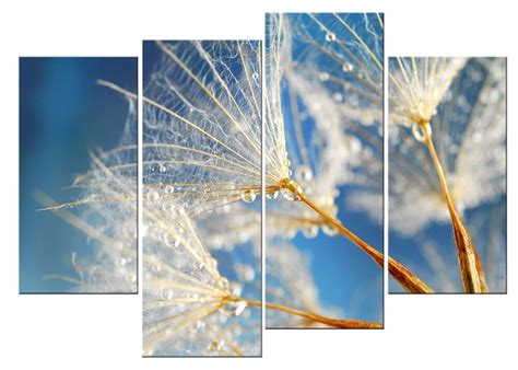 Dandelion Leaves Nordic Posters And Prints Art Canvas Painting Modern