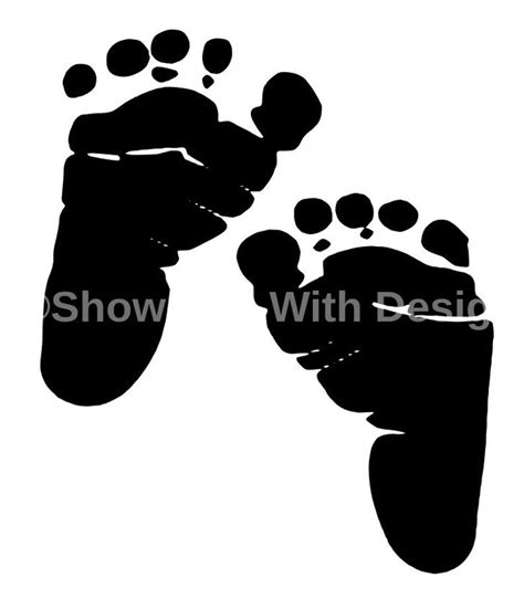 Baby Footprint Svg Instant Download Svg Png  Etsy