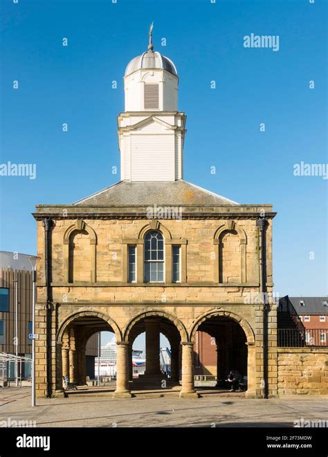 The Old Town Hall Building In South Shields Marketplace North East