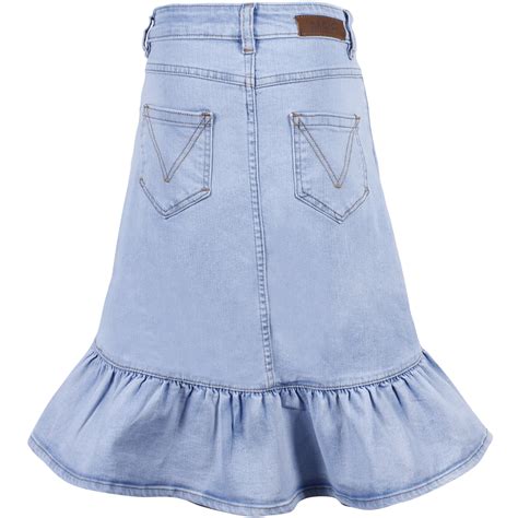 Molo Girls Ruffle Denim Skirt — Bambinifashioncom