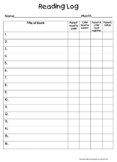 Take Home Reading Log Freebie Home Reading Log Reading Log Printable