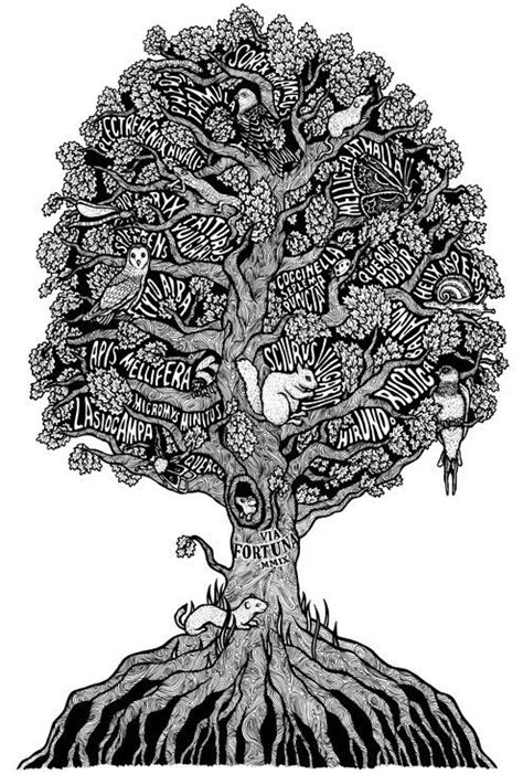 Sarah King Sarah King Tree Of Life Art Tree Art Typography Portrait