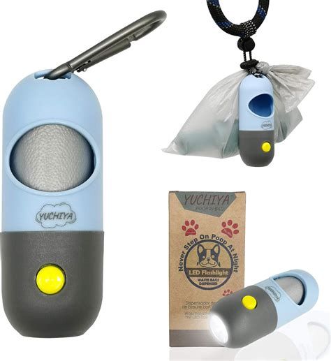 Dog Poop Bags Holder With Led Flashlightpet Waste Bags