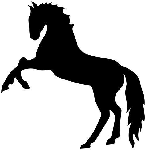 Standing Horse Silhouette Png Transparent Clip Art Image Clip Art Library