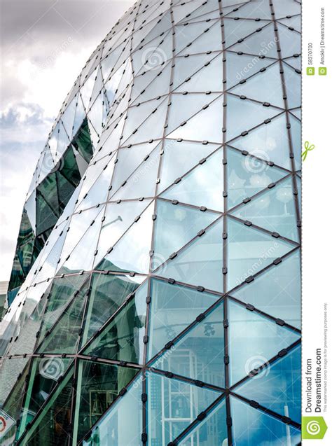 Futuristic Office Building Stock Photo Image Of Glassed 58370700