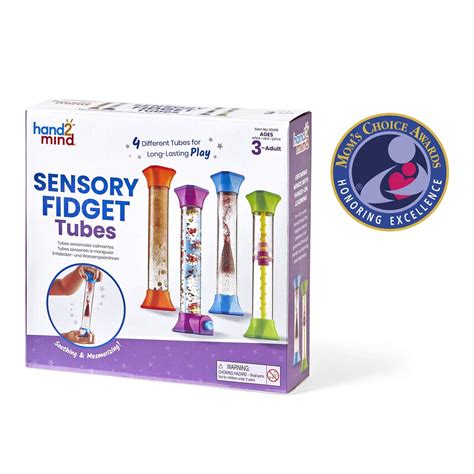 Hand2mind Sensory Fidget Tubes Anxiety Relief Toy Set Of 4 Premium
