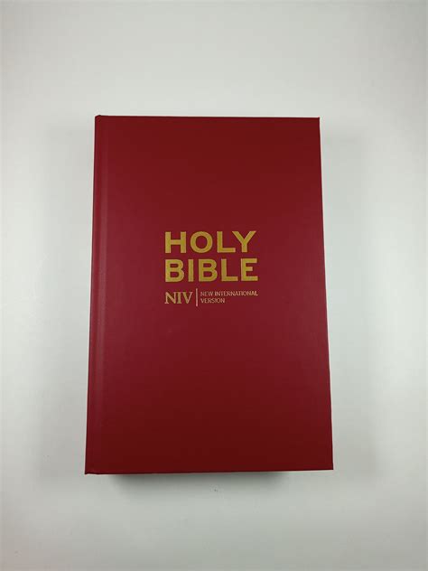 Niv Anglicised Bible Burgundy Hardback — Bridge Books