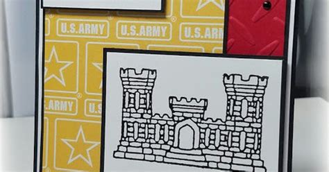 Airbornewifes Stamping Spot Army Engineer Castle Essayons Card