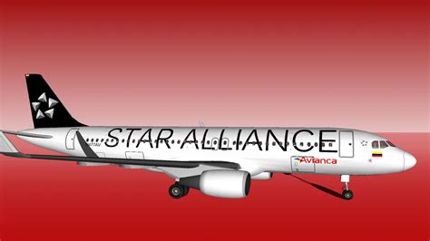 Star Alliance A320 200 Sharklets Avianca Colombia 3d Warehouse