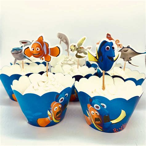 Finding Nemo Cupcake Wrappers And Toppers Tic Tac Top