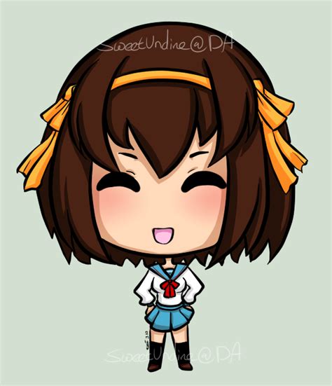 Haruhi Suzumiya Chibi By Sweetundine On Deviantart