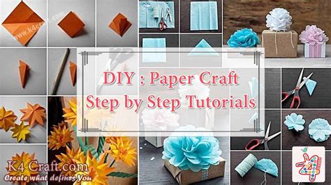 Diy Paper Craft Step By Step Tutorials K4 Craft