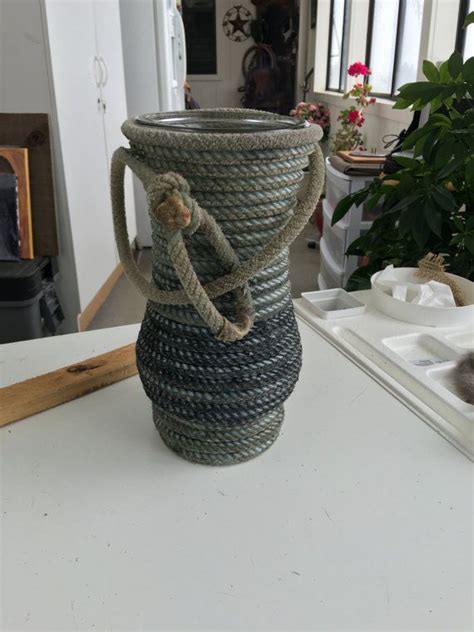 Rope Wrapped Vases Etsy