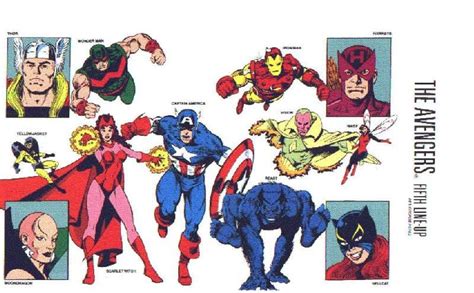 Earlymid 70s Avengers Lineup Avengers Comics Marvel Avengers