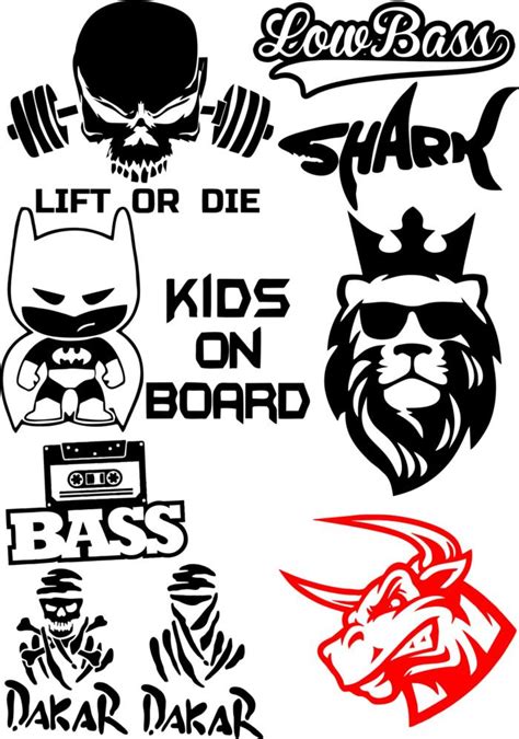 Vinyl Stickers On Car Vector Pack Free Cdr Vectors Art For Free