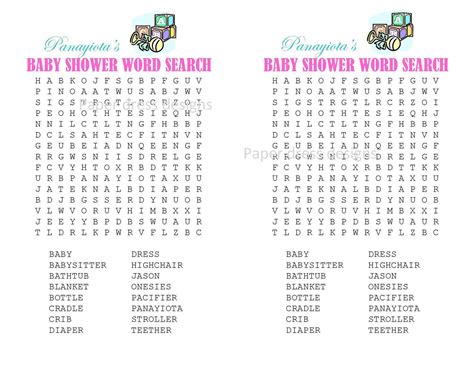 Free Baby Shower Word Find Baby Shower Wording Free