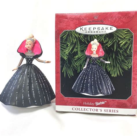 Barbie Hallmark 1998 Keepsake Christmas Ornament Holiday Barbie #6 in